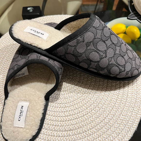 COACH Signature Slippers - Picture 1 of 5